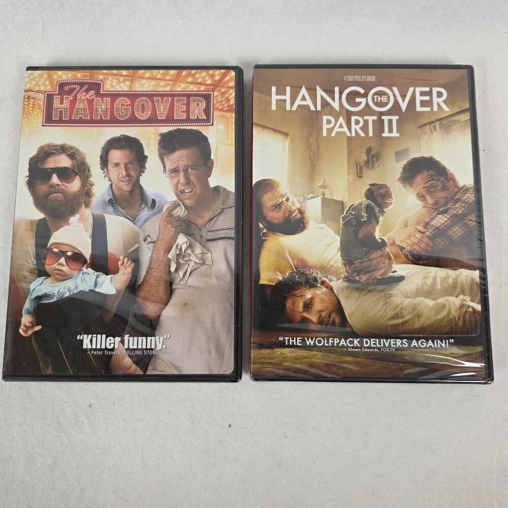 Hangover 1 & 2 DVD Lot Comedy Movie Bundle 2
